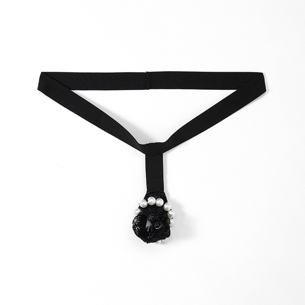 Sexy ropa interior calzoncillos Sissy calzoncillos de encaje con cuentas anillo tórico de encaje para hombre - Imagen 31 de 32