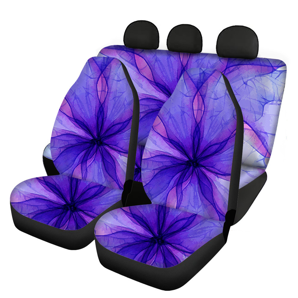 Bandhnu Gradient Printing Universal Front Rear Car Seat Cover 4 Pack Full Set - Picture 9 of 10