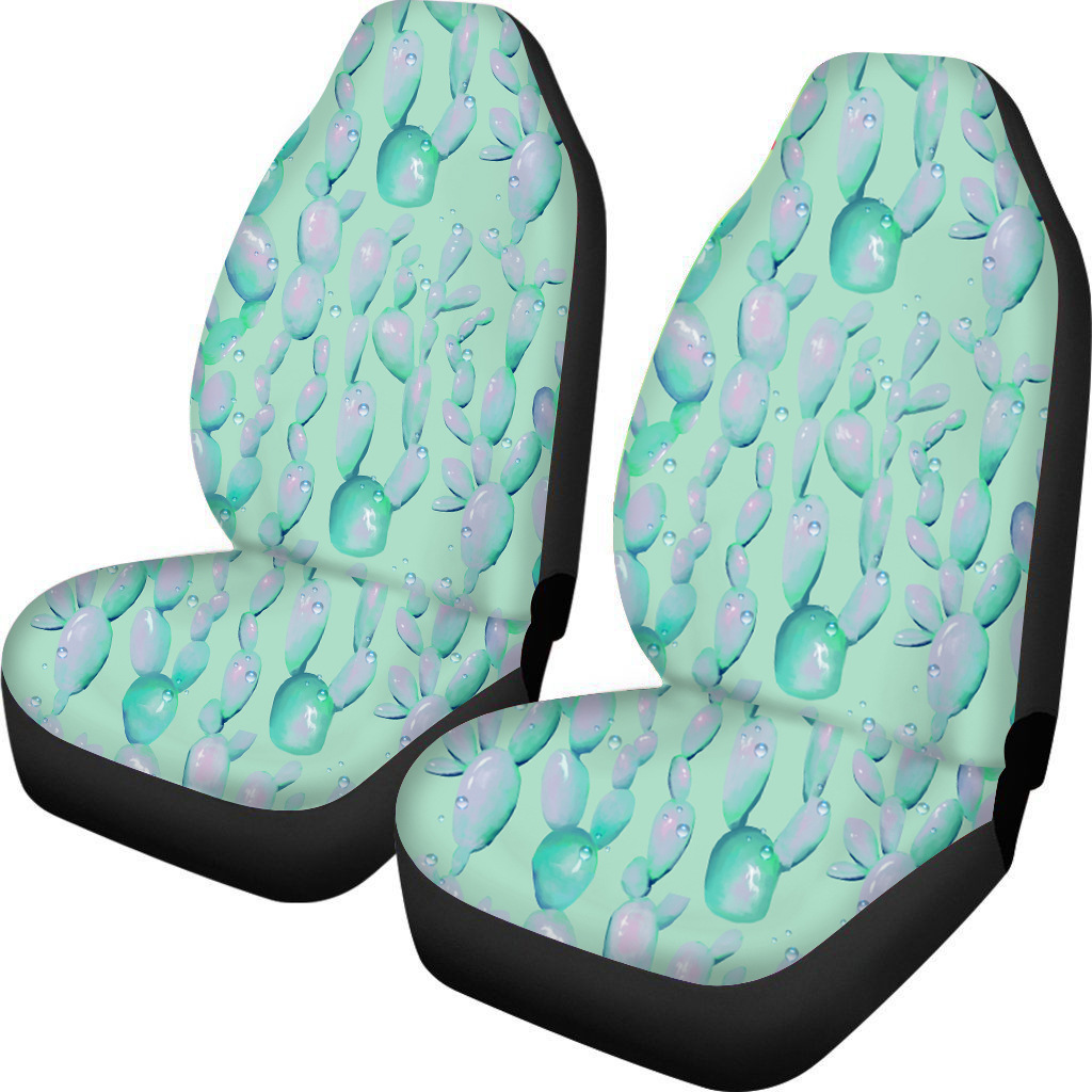 Universal Front Car Seat Covers Full Set of 2 Butterfly Dinosaur Pattern - Picture 10 of 10
