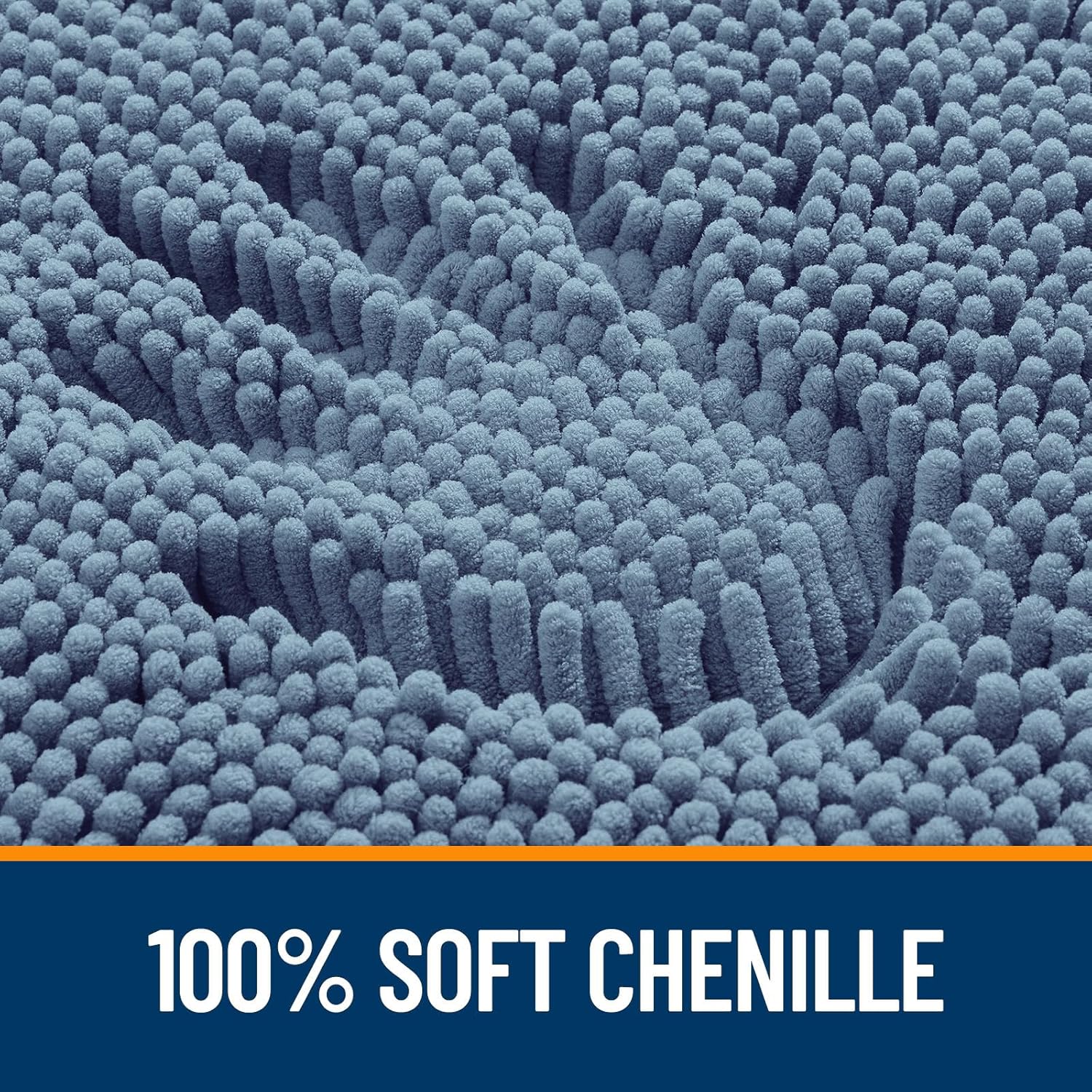 Extra Soft Absorbent Chenille Bath Rugs, Rubber Backing Quick Dry Bathroom Rugs - Picture 27 of 293