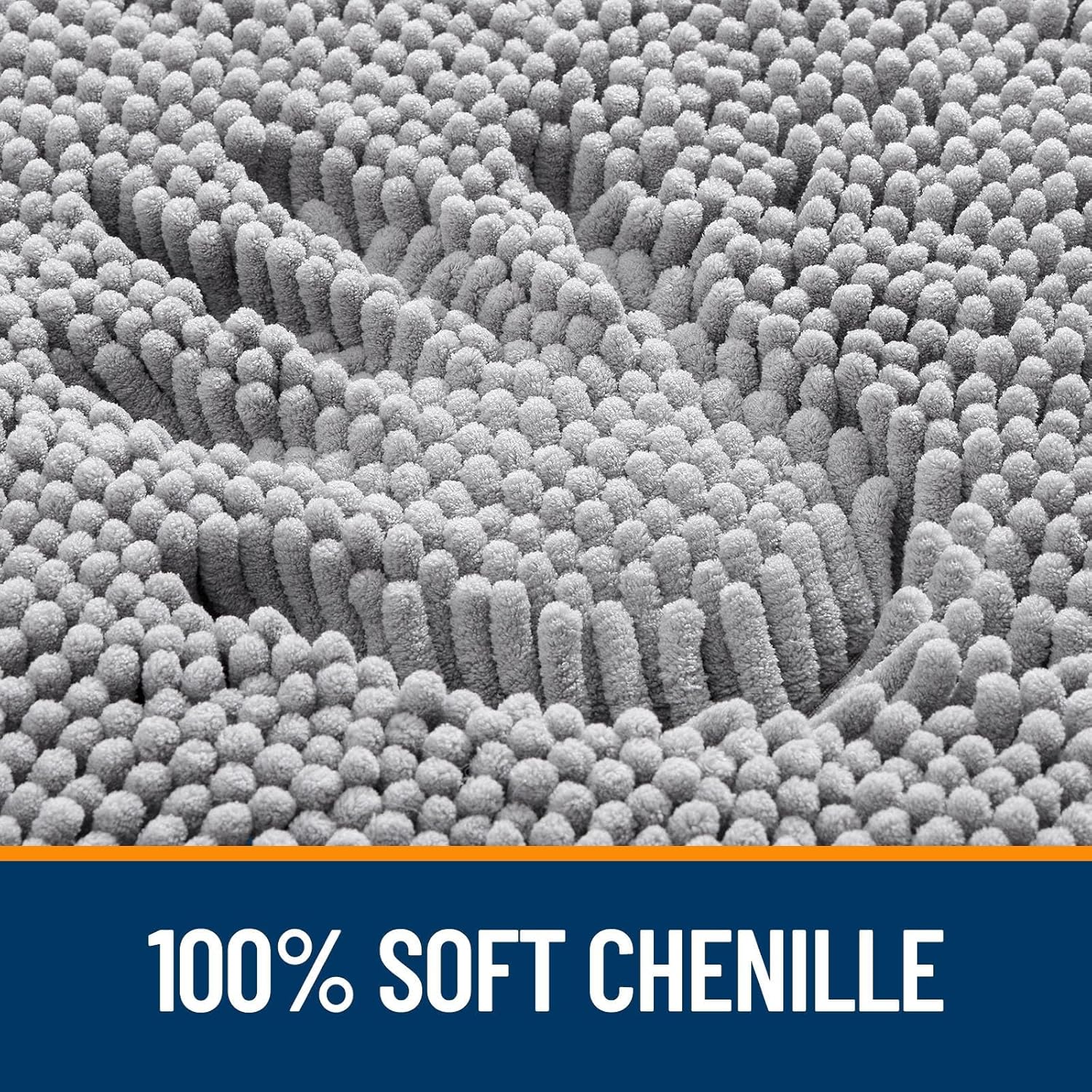 Extra Soft Absorbent Chenille Bath Rugs, Rubber Backing Quick Dry Bathroom Rugs - Picture 35 of 293