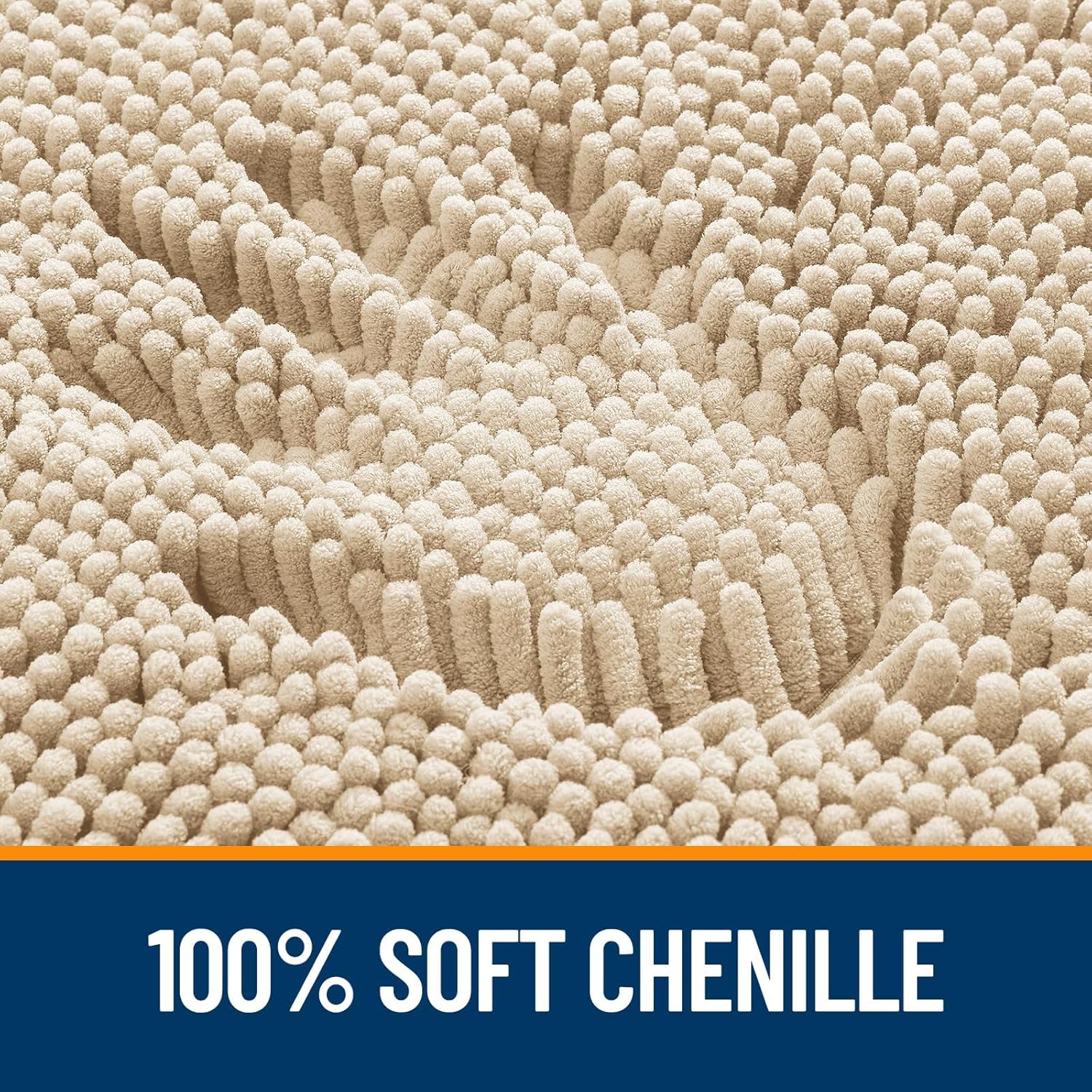 Extra Soft Absorbent Chenille Bath Rugs, Rubber Backing Quick Dry Bathroom Rugs - Picture 46 of 293