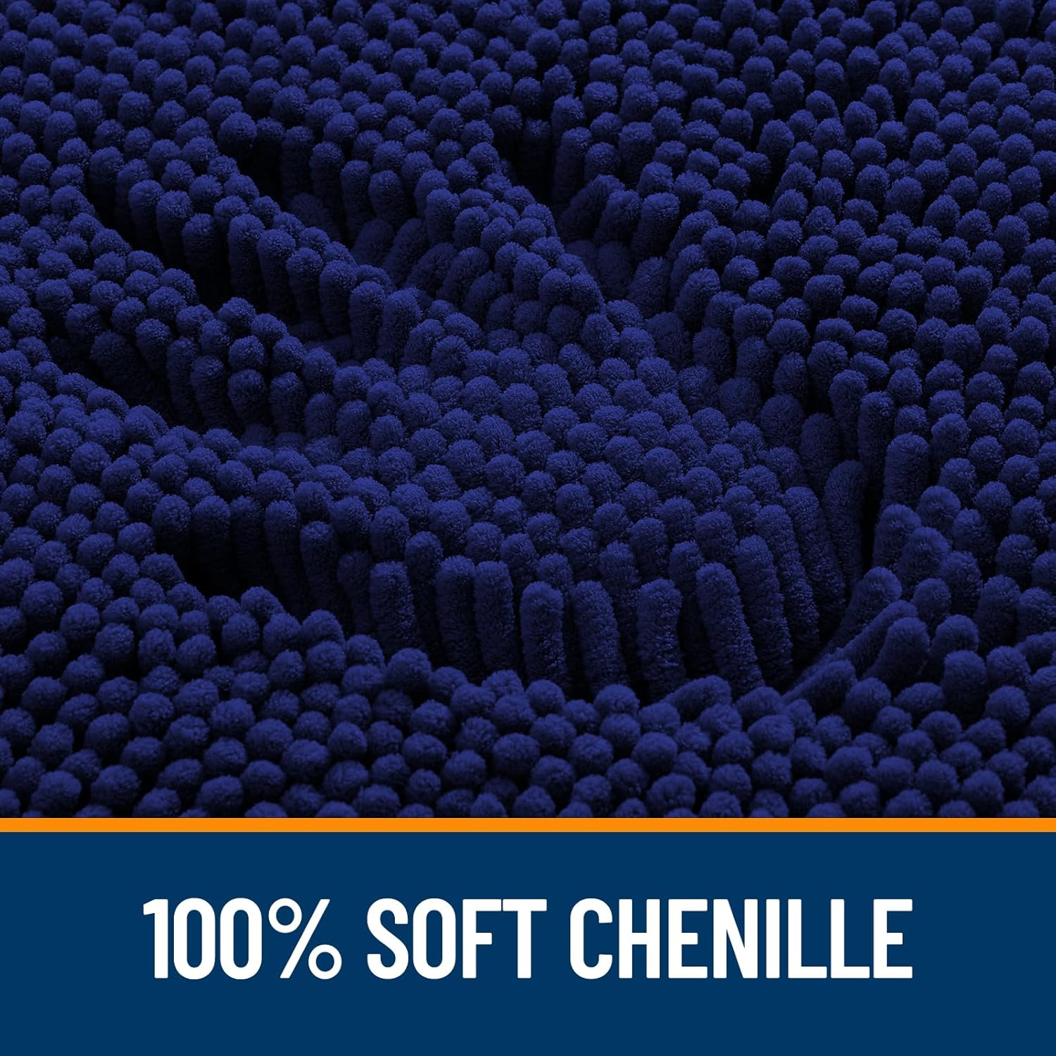 Extra Soft Absorbent Chenille Bath Rugs, Rubber Backing Quick Dry Bathroom Rugs - Picture 95 of 293