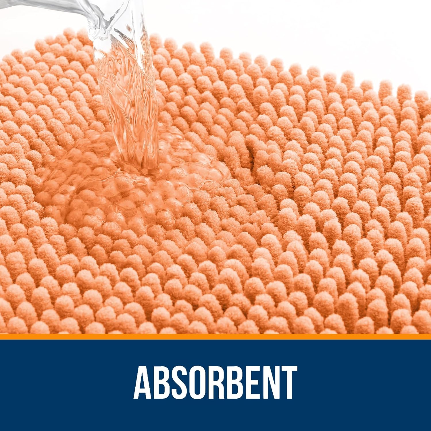 Extra Soft Absorbent Chenille Bath Rugs, Rubber Backing Quick Dry Bathroom Rugs - Picture 113 of 293