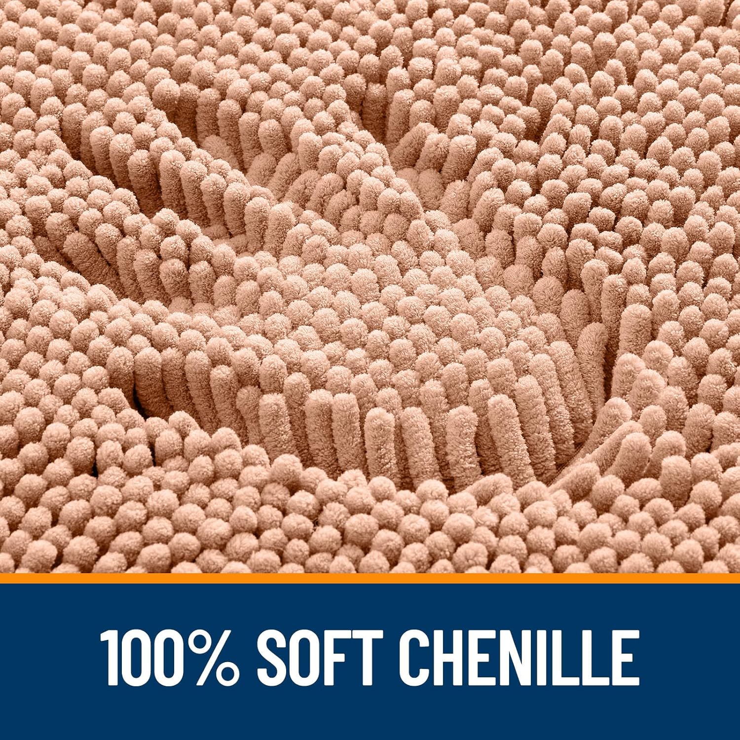 Extra Soft Absorbent Chenille Bath Rugs, Rubber Backing Quick Dry Bathroom Rugs - Picture 120 of 293