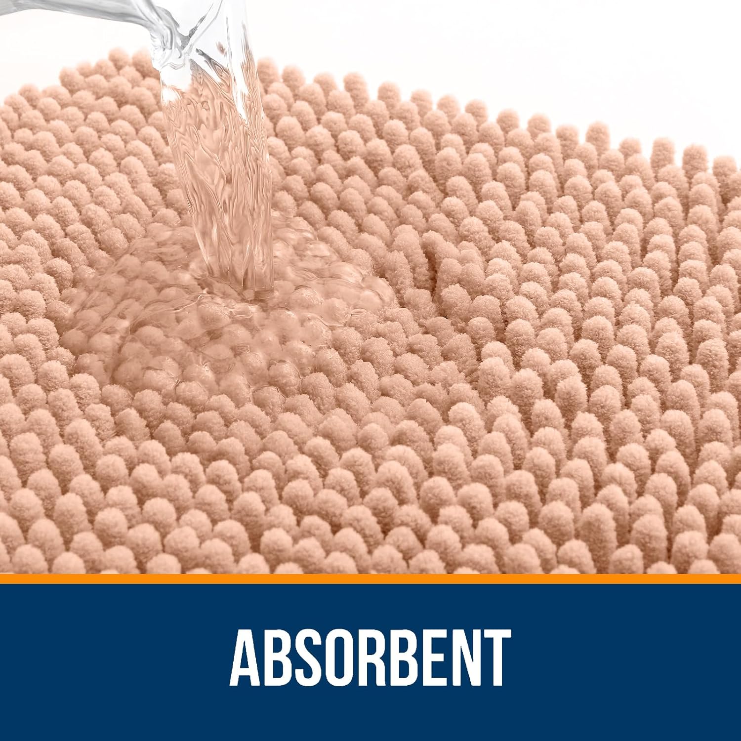 Extra Soft Absorbent Chenille Bath Rugs, Rubber Backing Quick Dry Bathroom Rugs - Picture 121 of 293
