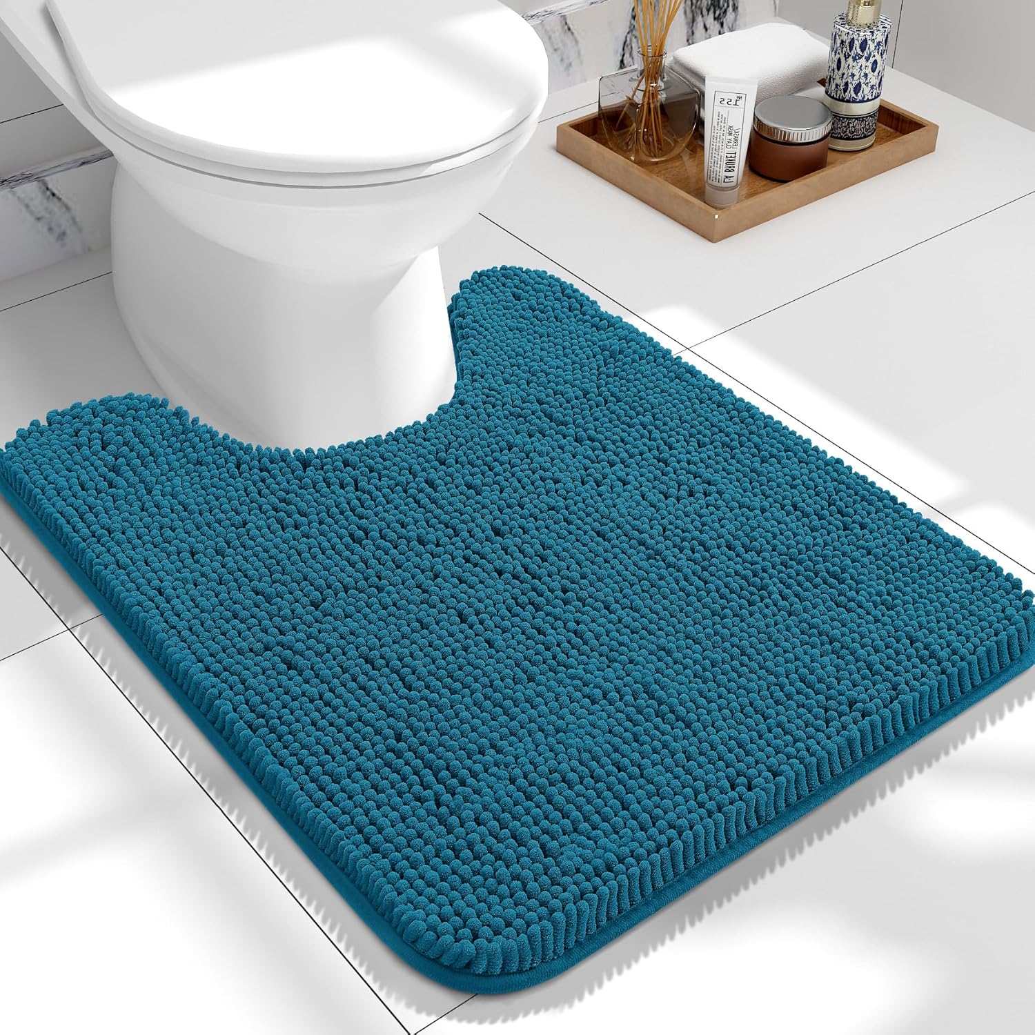 Extra Soft Absorbent Chenille Bath Rugs, Rubber Backing Quick Dry Bathroom Rugs - Picture 126 of 293