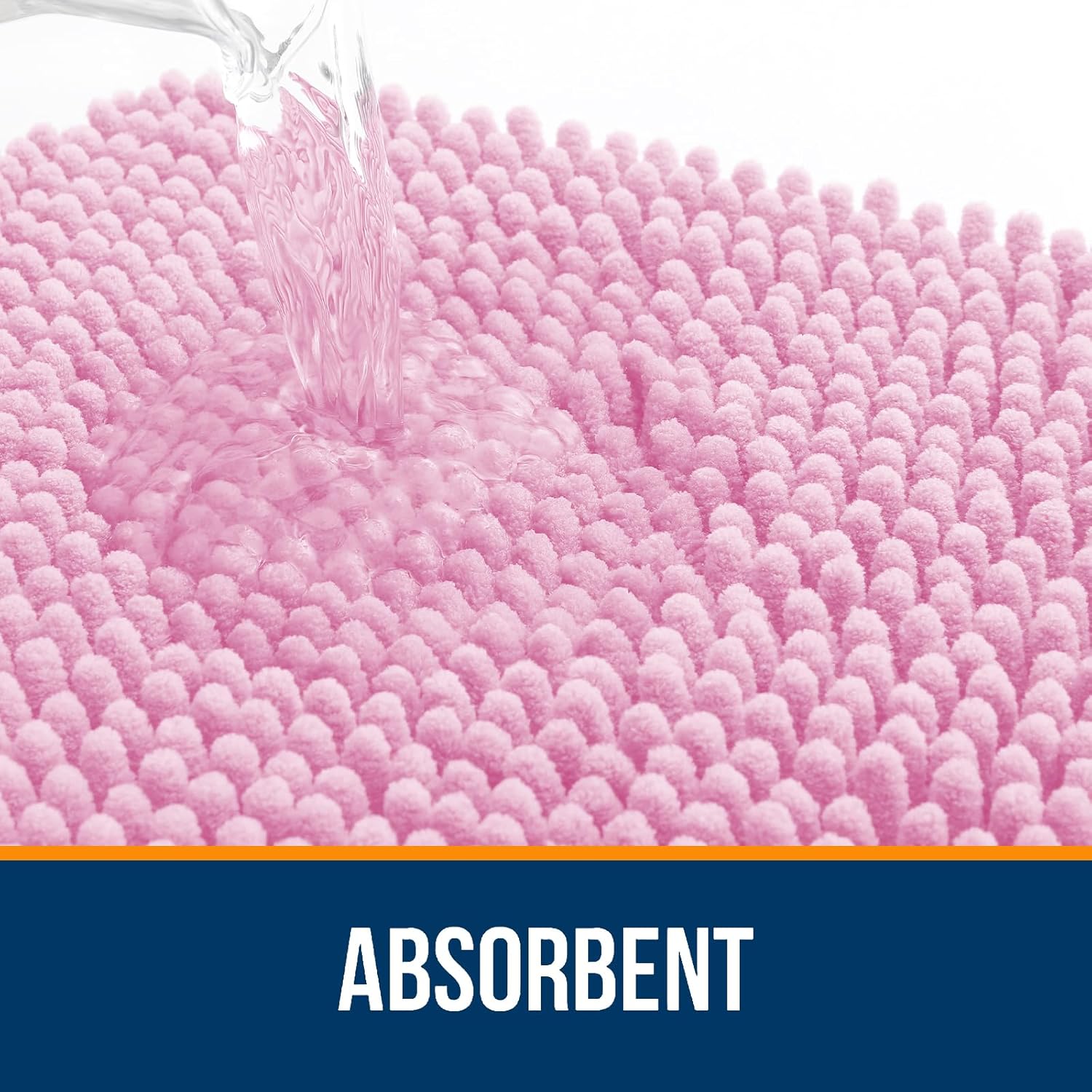 Extra Soft Absorbent Chenille Bath Rugs, Rubber Backing Quick Dry Bathroom Rugs - Picture 138 of 293