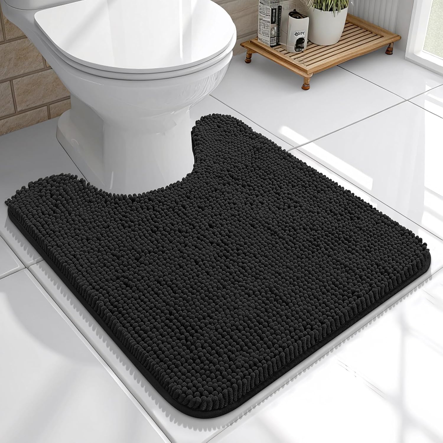 Extra Soft Absorbent Chenille Bath Rugs, Rubber Backing Quick Dry Bathroom Rugs - Picture 144 of 293