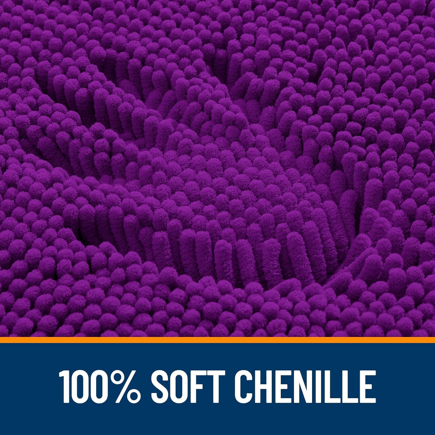 Extra Soft Absorbent Chenille Bath Rugs, Rubber Backing Quick Dry Bathroom Rugs - Picture 155 of 293