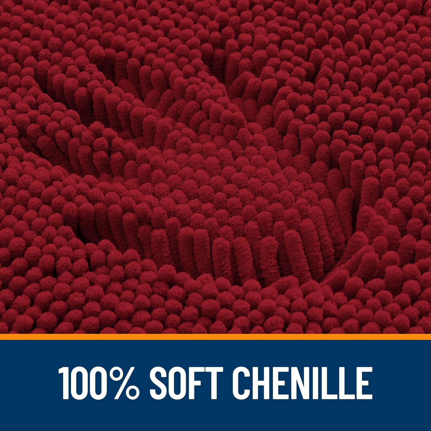 Extra Soft Absorbent Chenille Bath Rugs, Rubber Backing Quick Dry Bathroom Rugs - Picture 163 of 293