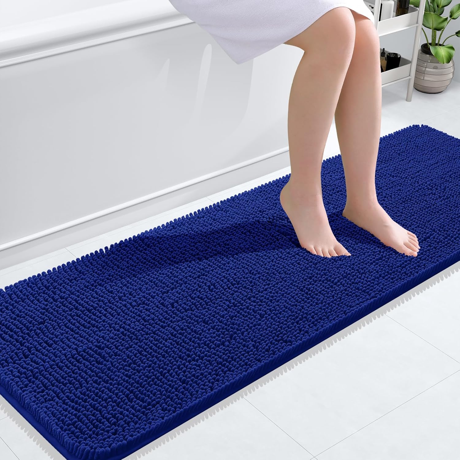 Extra Soft Absorbent Chenille Bath Rugs, Rubber Backing Quick Dry Bathroom Rugs - Picture 178 of 293