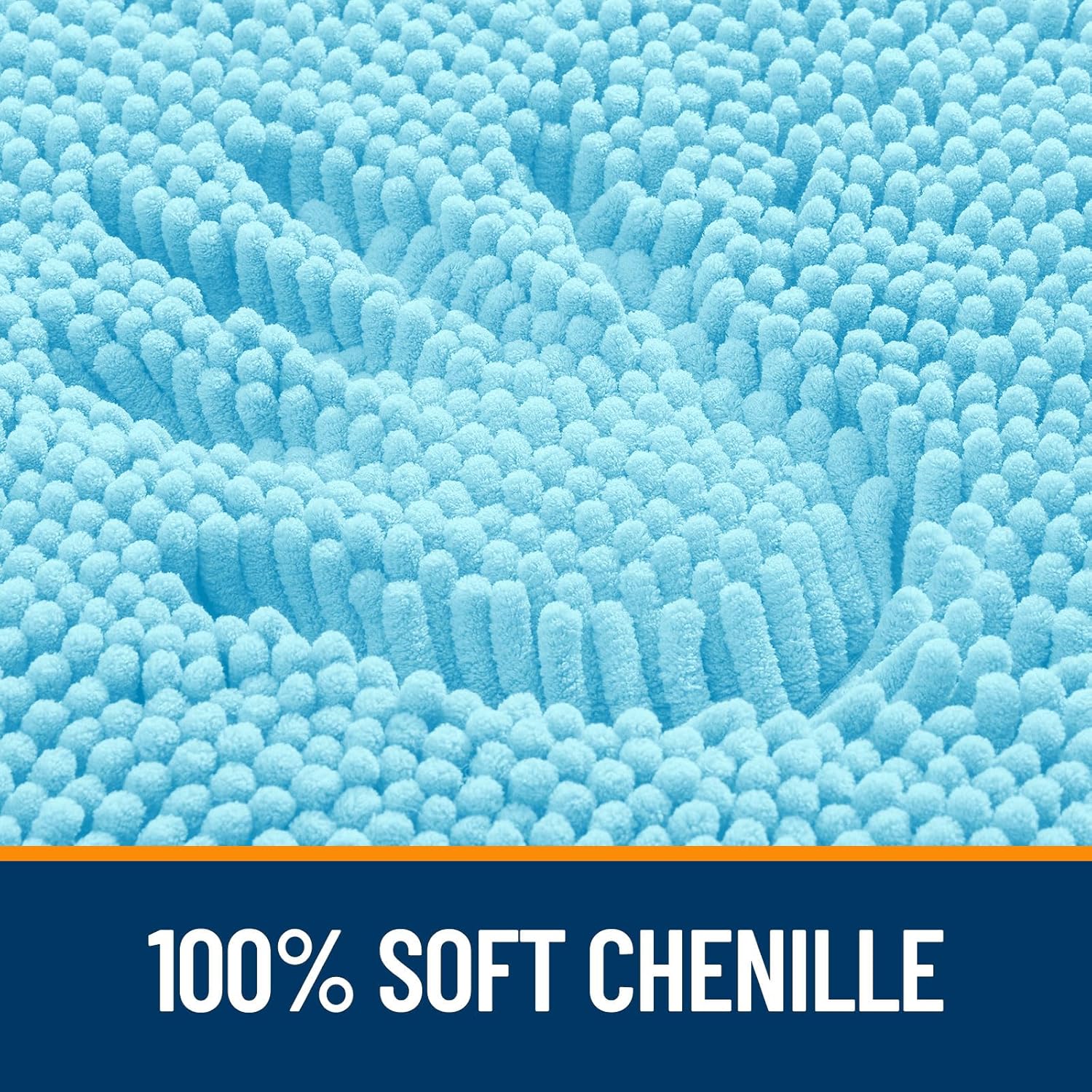 Extra Soft Absorbent Chenille Bath Rugs, Rubber Backing Quick Dry Bathroom Rugs - Picture 190 of 293