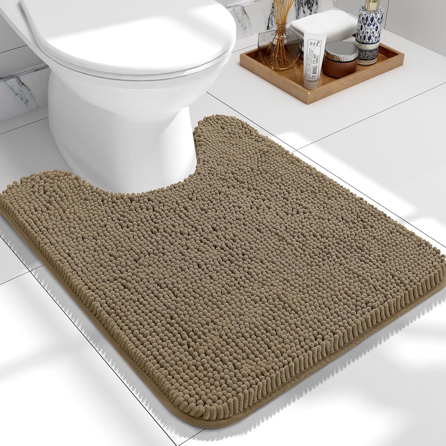 Extra Soft Absorbent Chenille Bath Rugs, Rubber Backing Quick Dry Bathroom Rugs - Picture 197 of 293