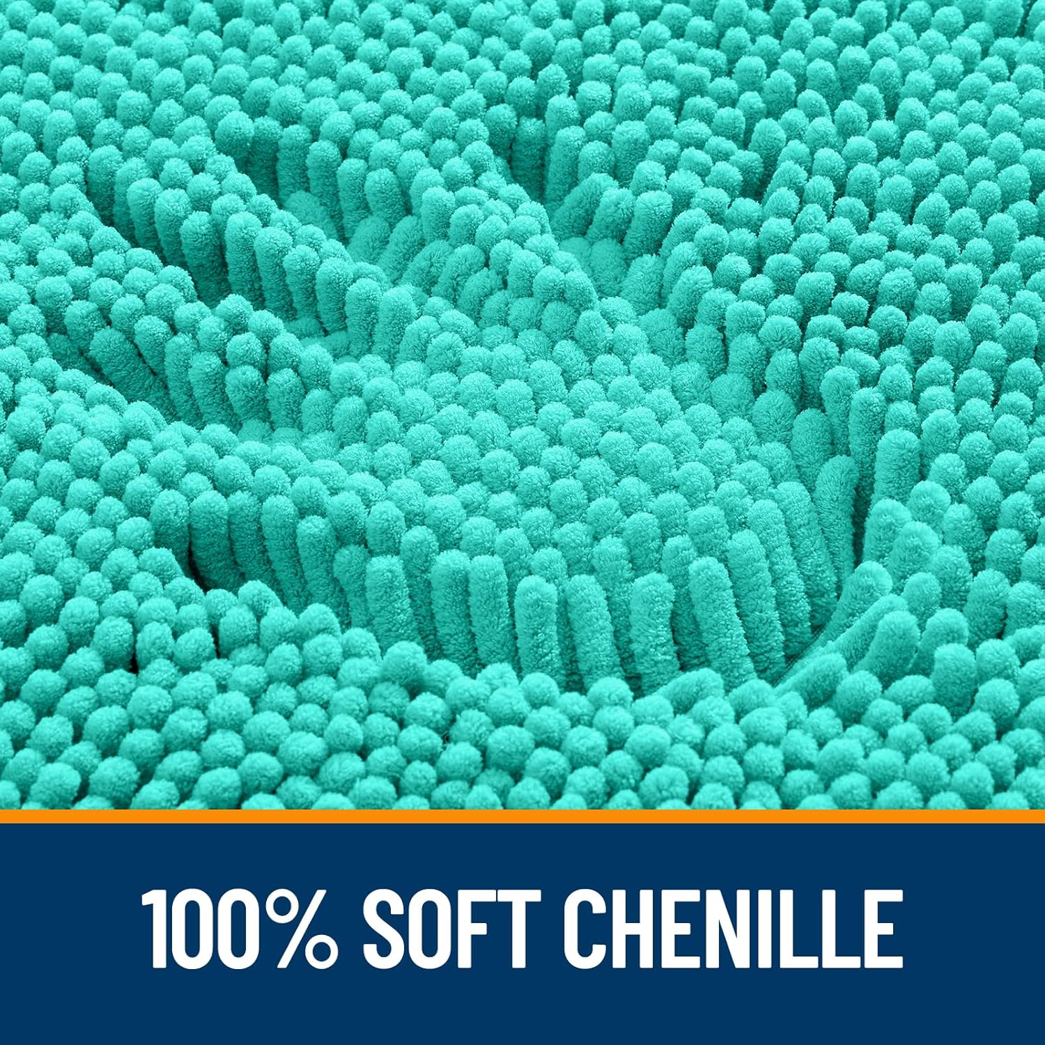 Extra Soft Absorbent Chenille Bath Rugs, Rubber Backing Quick Dry Bathroom Rugs - Picture 208 of 293