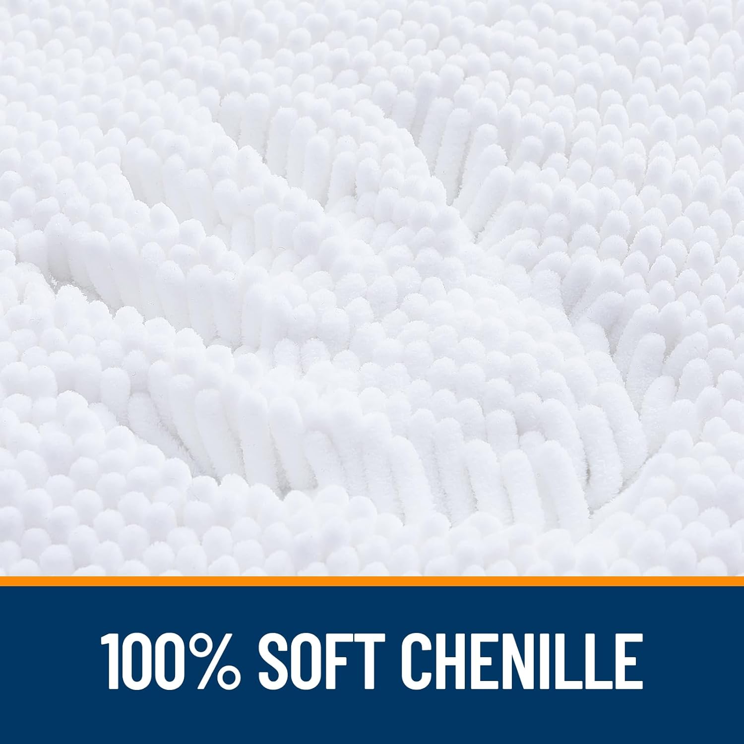 Extra Soft Absorbent Chenille Bath Rugs, Rubber Backing Quick Dry Bathroom Rugs - Picture 217 of 293