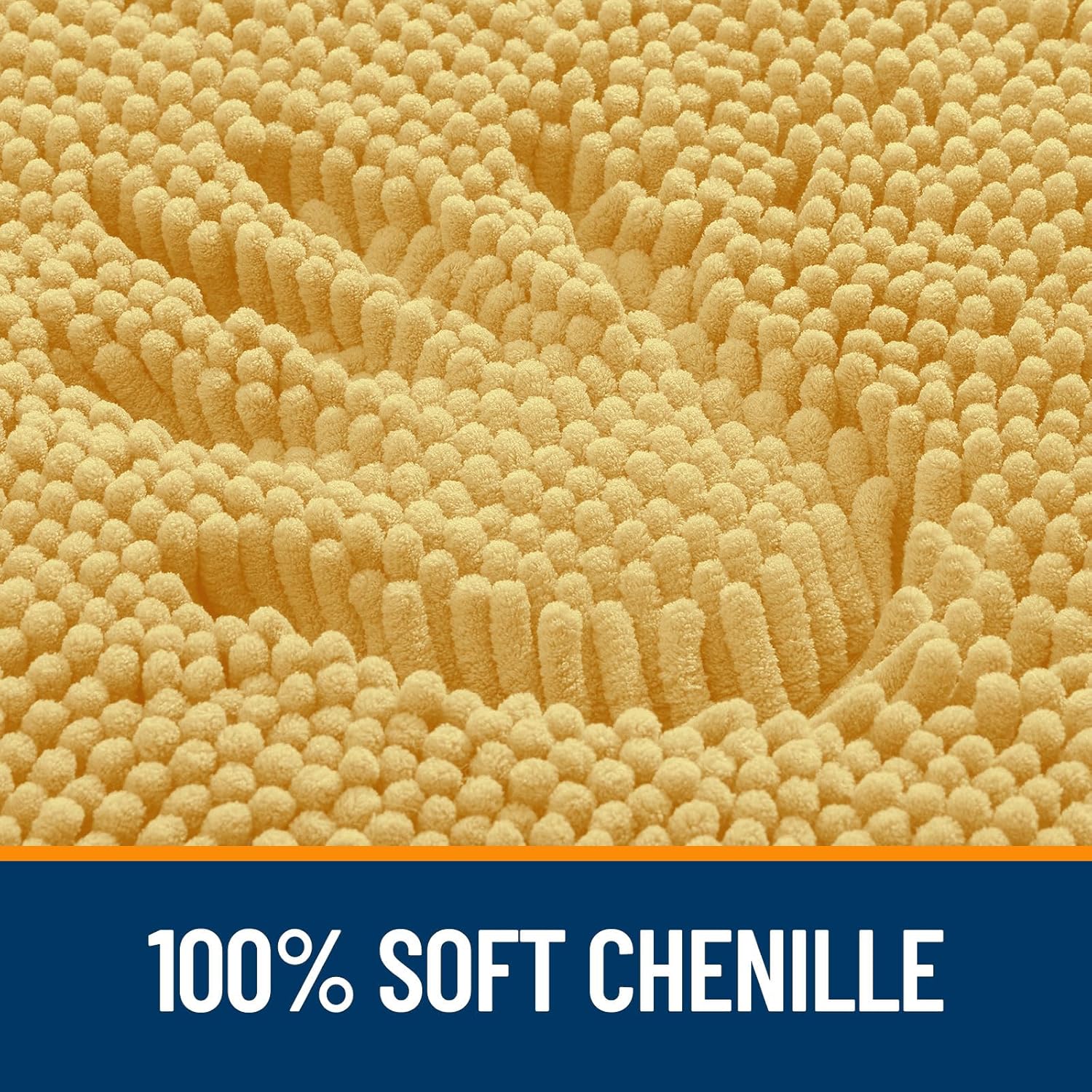 Extra Soft Absorbent Chenille Bath Rugs, Rubber Backing Quick Dry Bathroom Rugs - Picture 226 of 293