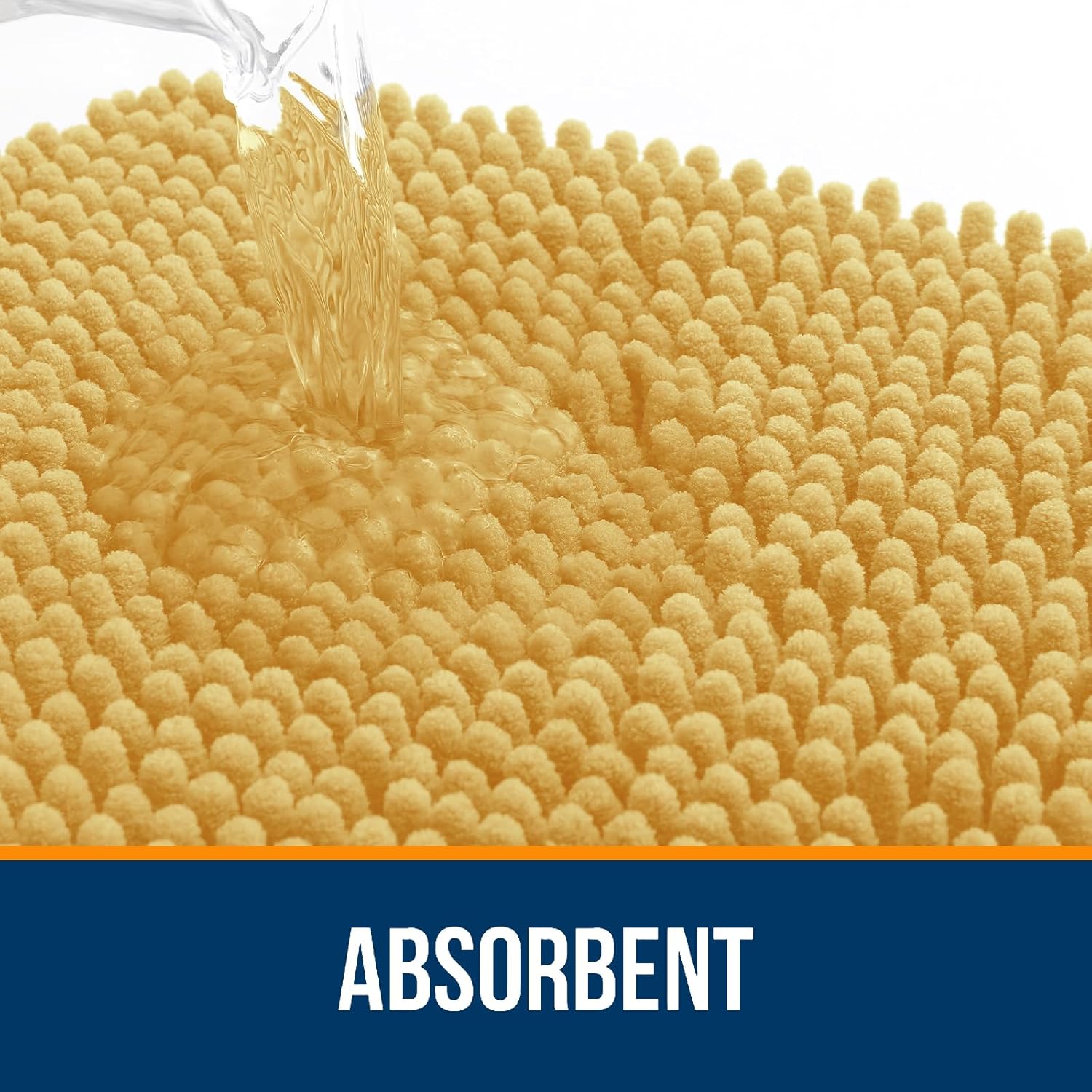 Extra Soft Absorbent Chenille Bath Rugs, Rubber Backing Quick Dry Bathroom Rugs - Picture 227 of 293