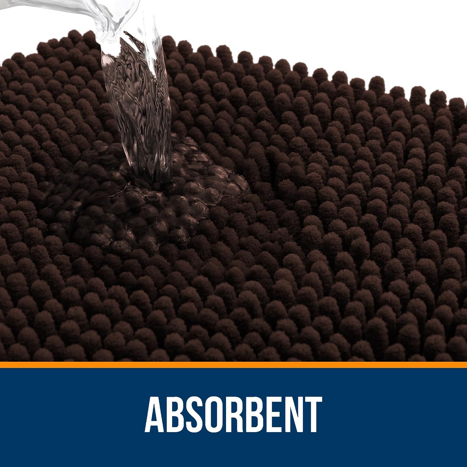 Extra Soft Absorbent Chenille Bath Rugs, Rubber Backing Quick Dry Bathroom Rugs - Picture 245 of 293