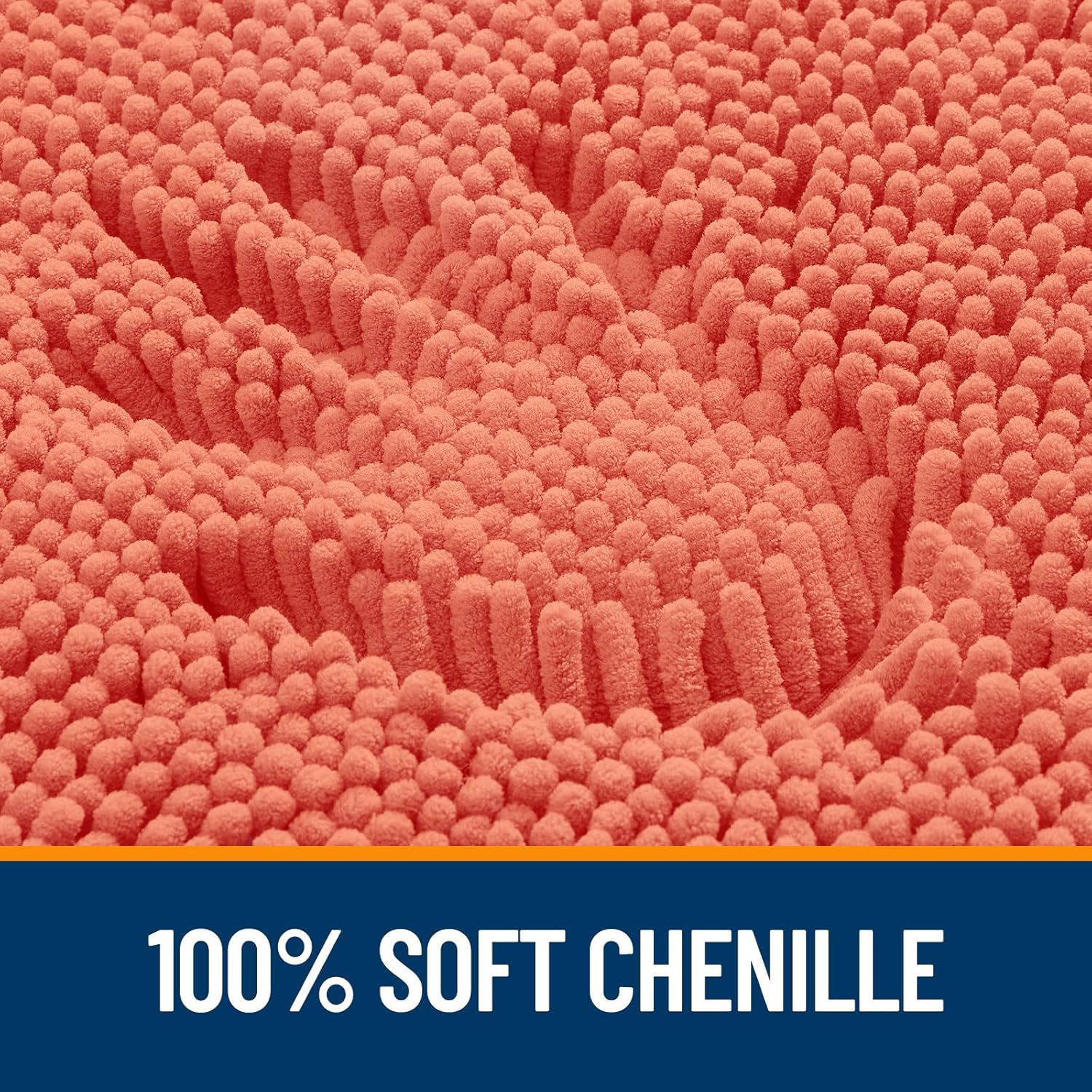 Extra Soft Absorbent Chenille Bath Rugs, Rubber Backing Quick Dry Bathroom Rugs - Picture 262 of 293