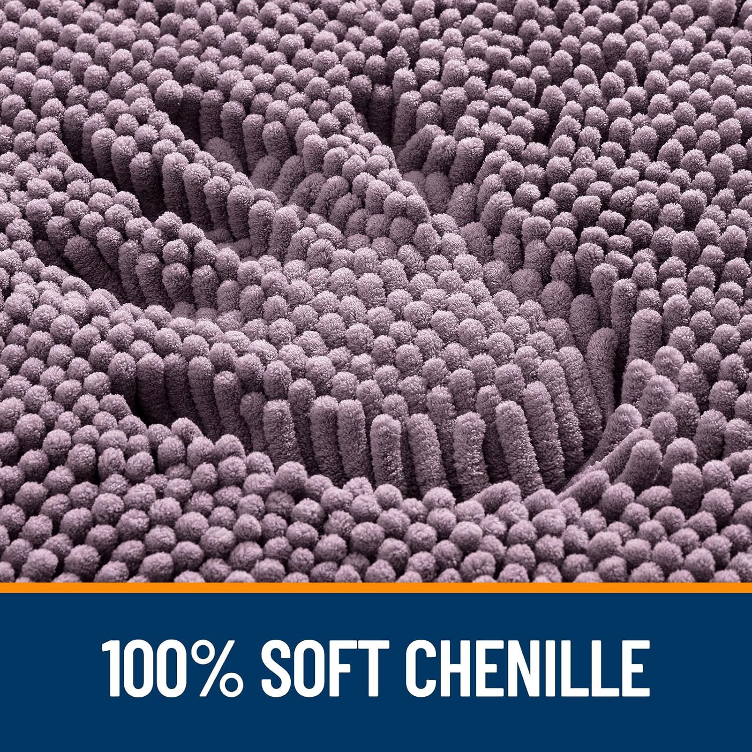 Extra Soft Absorbent Chenille Bath Rugs, Rubber Backing Quick Dry Bathroom Rugs - Picture 280 of 293