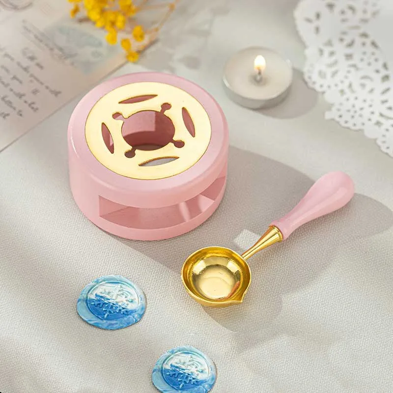 Retro Wax Seal Stamp Warmer Furnace Stove Pot Melting Spoon Kit Stamp Tool UK - Picture 19 of 21