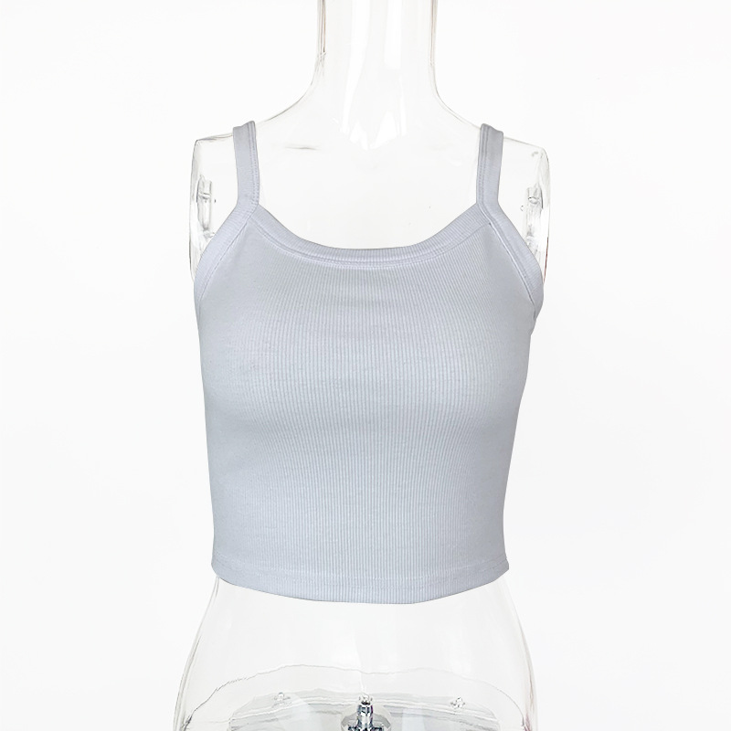 Top donna in maglia filettata con colletto corto a U e gilet interno - Foto 23 di 24