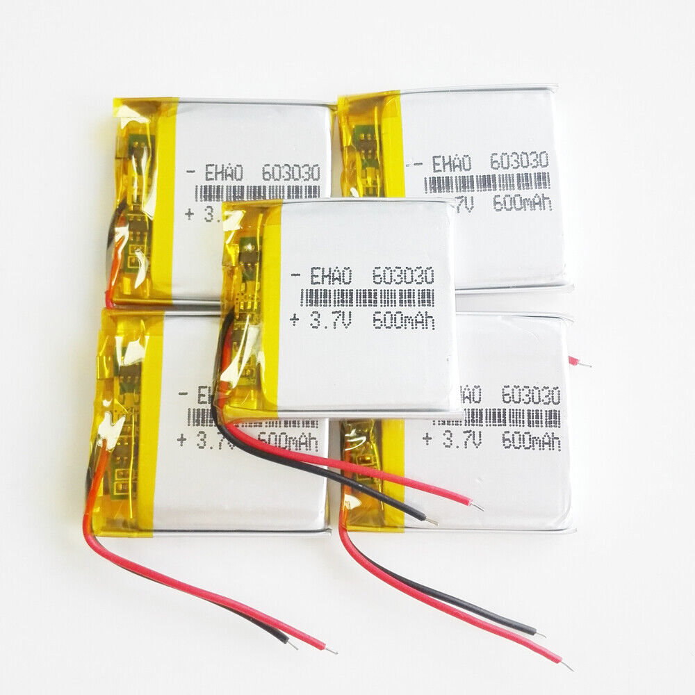 1-5 PCS 600mAh 3.7V 603030 Lipo Polymer Battery For MID DVD GPS Camera Bluetooth - Picture 14 of 14