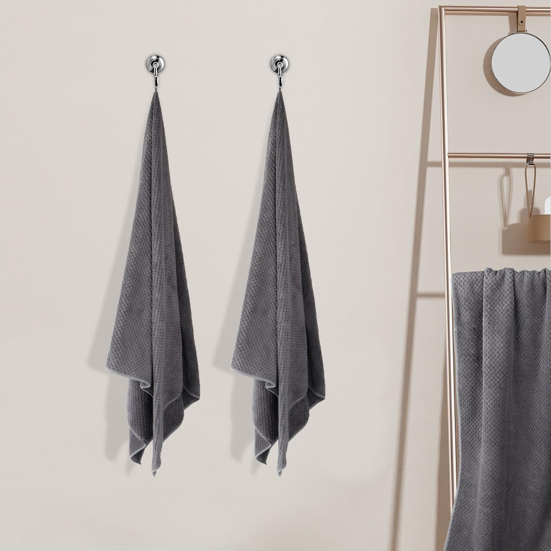 30 x 60 In Pack of 4 Bath Towel Set Large Microfiber Bath Towels for Daily Use - Bild 38 von 63