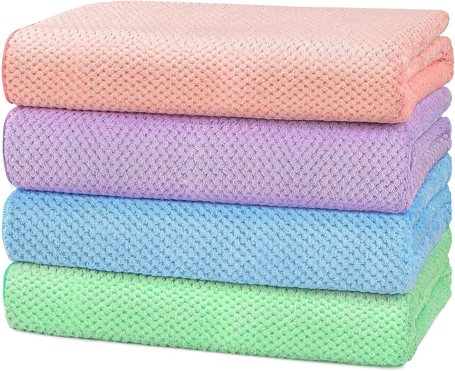 30 x 60 In Pack of 4 Bath Towel Set Large Microfiber Bath Towels for Daily Use - Bild 45 von 63