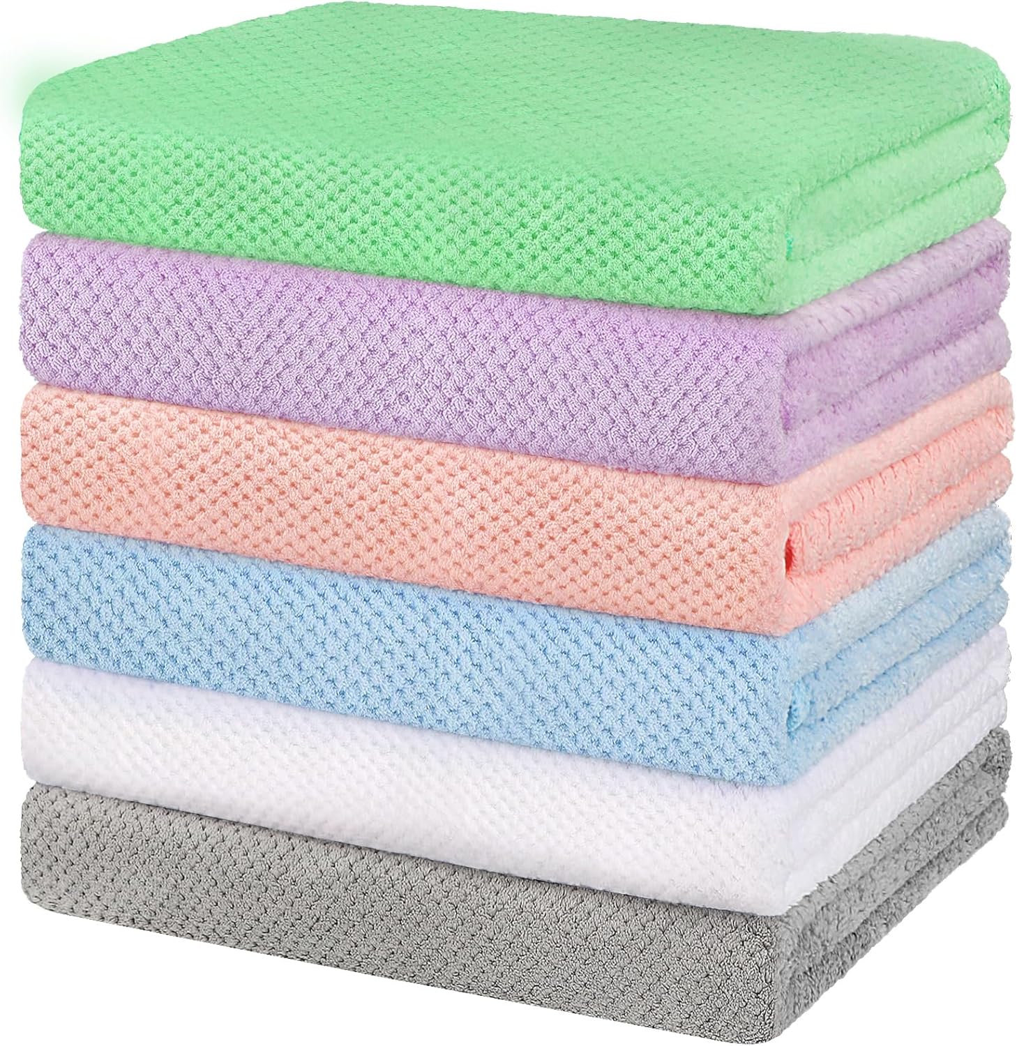 30 x 60 In Pack of 4 Bath Towel Set Large Microfiber Bath Towels for Daily Use - Bild 53 von 63