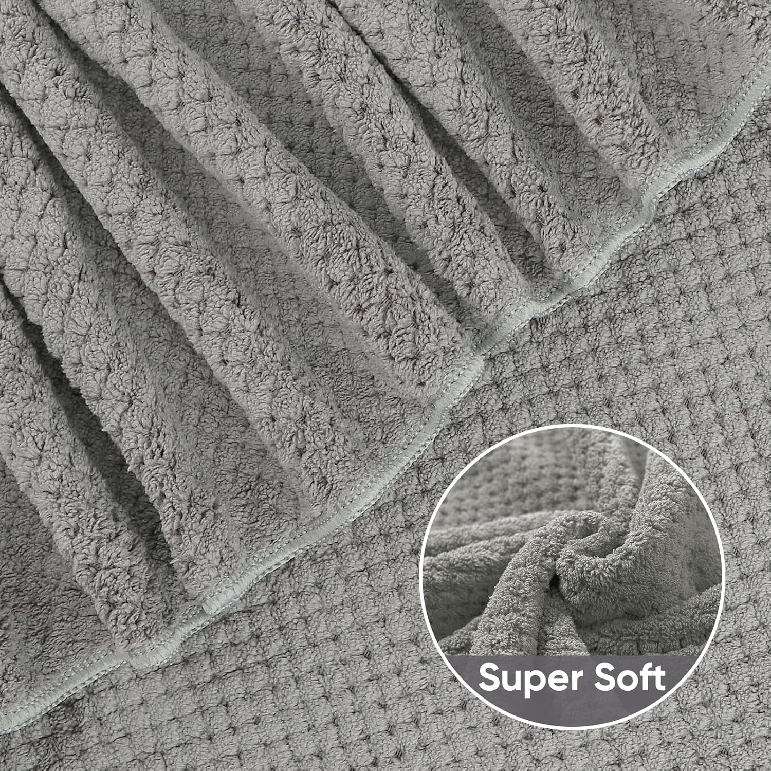 30 x 60 In Pack of 4 Bath Towel Set Large Microfiber Bath Towels for Daily Use - Bild 54 von 63