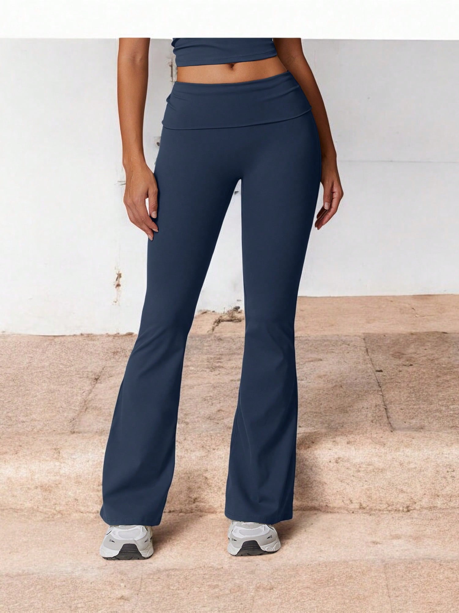 Women's Flared High Waist Yoga Pants For Activewear And Everyday Comfort - Picture 26 of 33