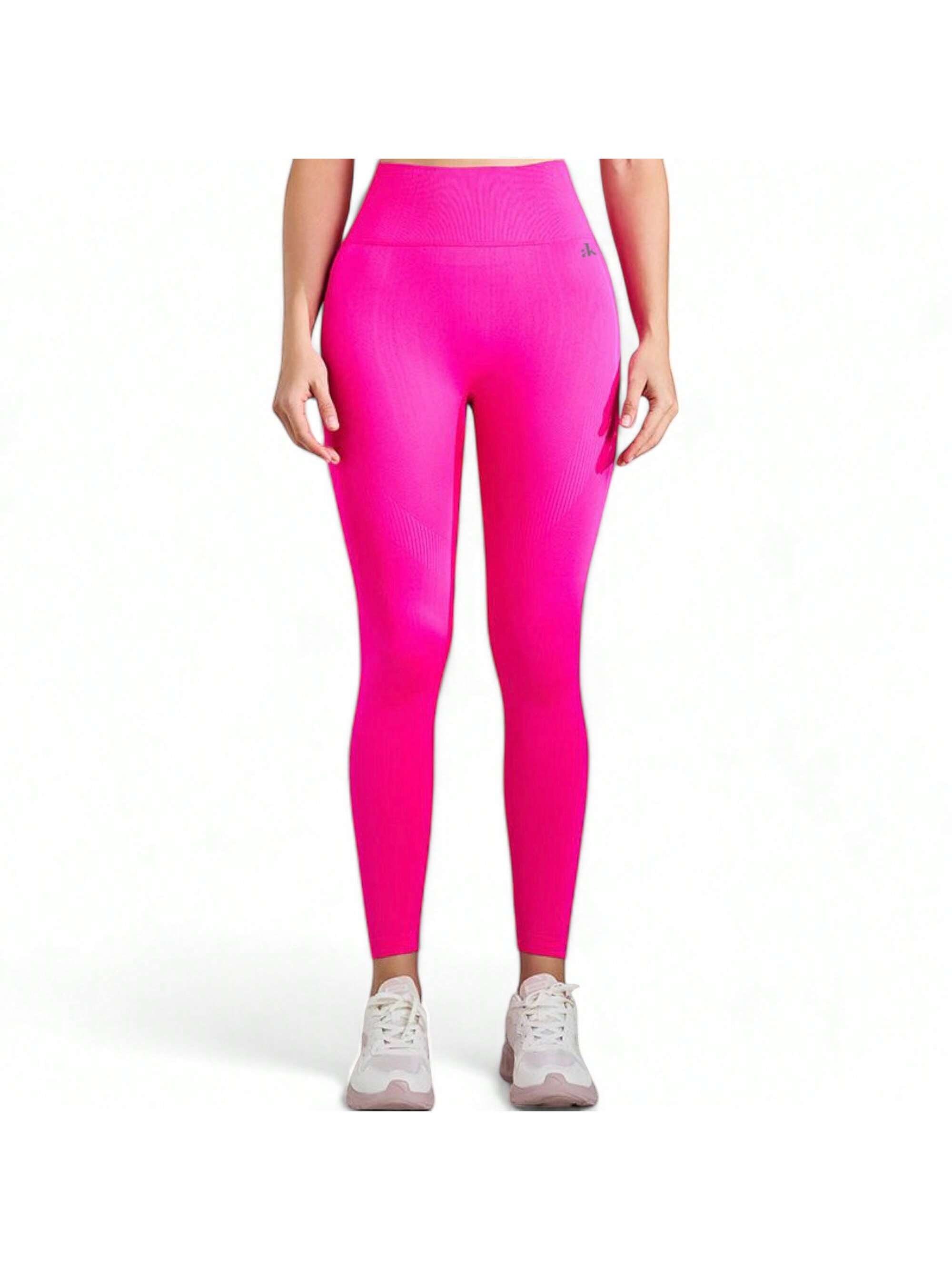 Women's High Waist Seamless Ribbed Leggings With Stretch Fit - Picture 25 of 29