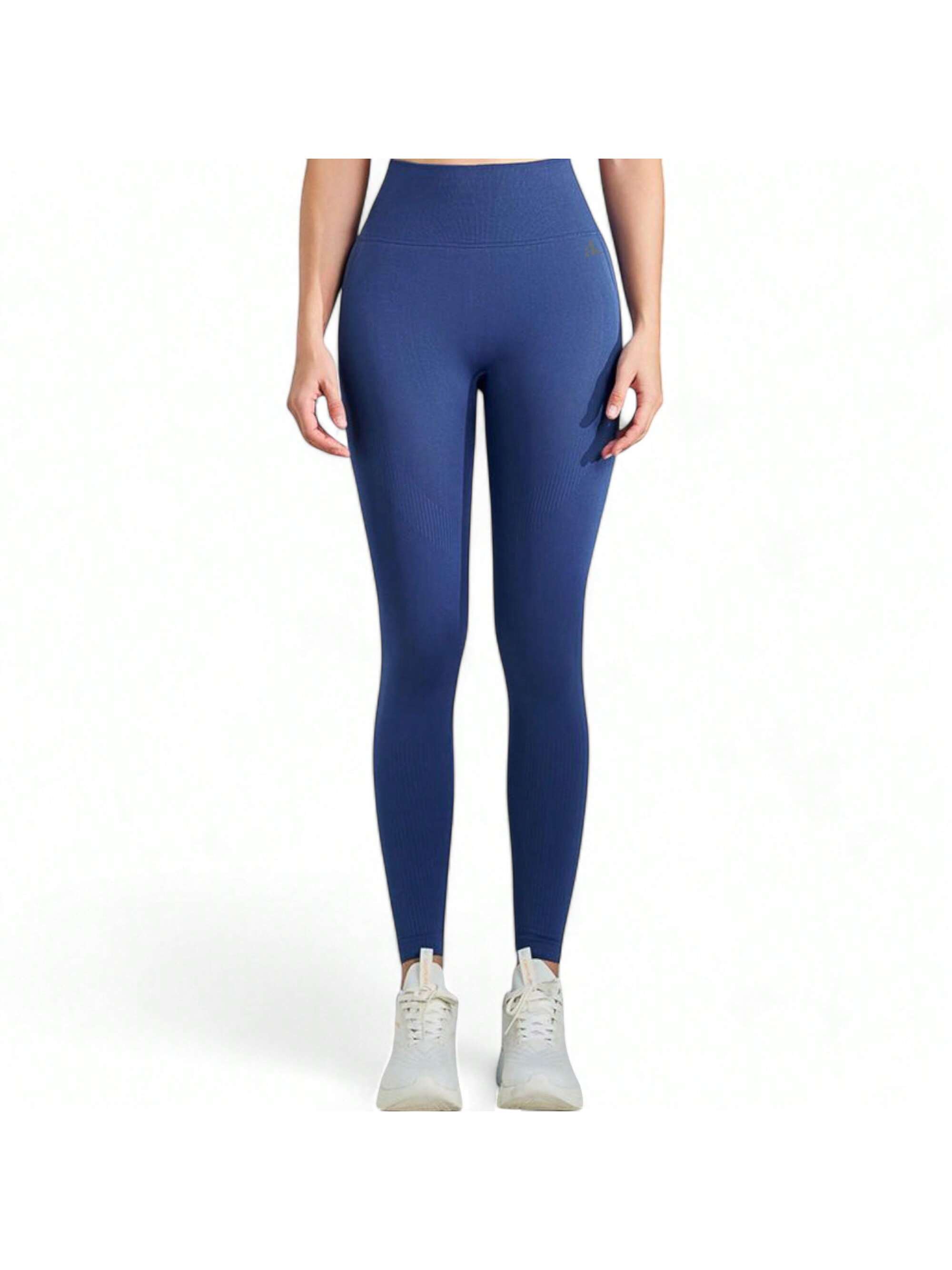 Women's High Waist Seamless Ribbed Leggings With Stretch Fit - Picture 29 of 29