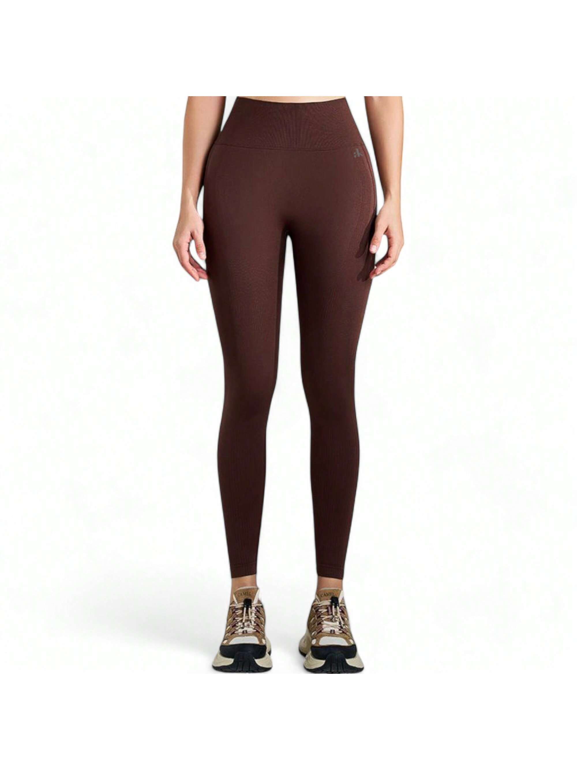 Women's High Waist Seamless Ribbed Leggings With Stretch Fit - Picture 26 of 29