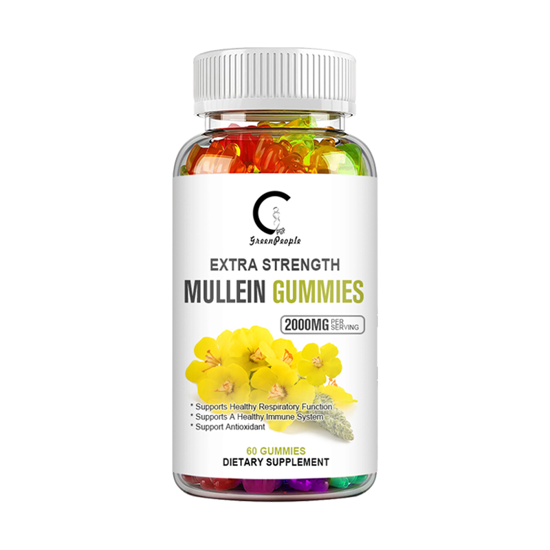100% Natural Mullein Leaf Gummies Extra Strength Detox Cleanse Lung Health 60pcs - Picture 8 of 10
