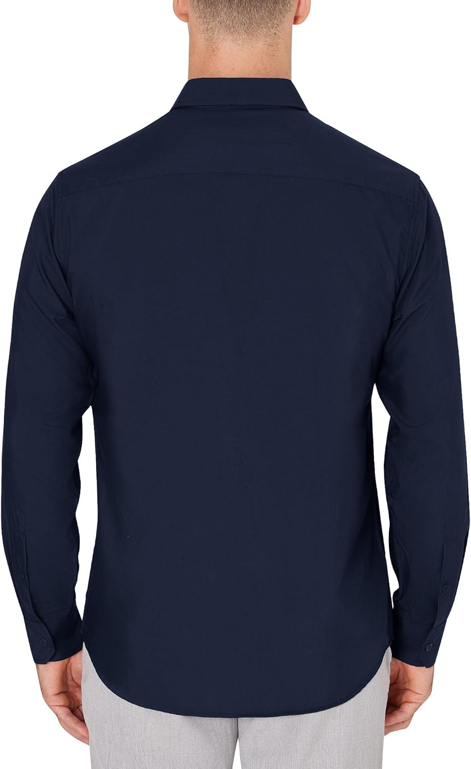 Men's Dress Shirts Wrinkle Free Long Sleeve Formal Shirt Solid Button Down Shirt - Picture 44 of 126