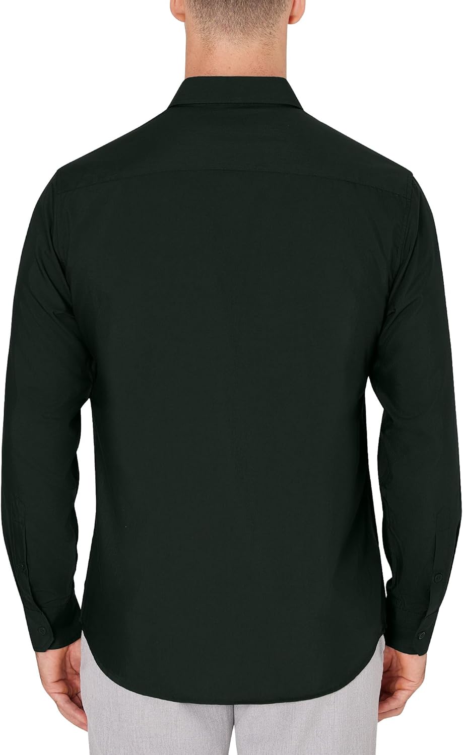 Men's Dress Shirts Wrinkle Free Long Sleeve Formal Shirt Solid Button Down Shirt - Picture 62 of 126