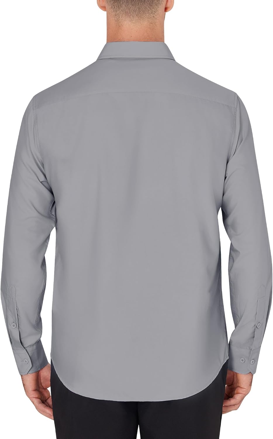 Men's Dress Shirts Wrinkle Free Long Sleeve Formal Shirt Solid Button Down Shirt - Picture 92 of 126