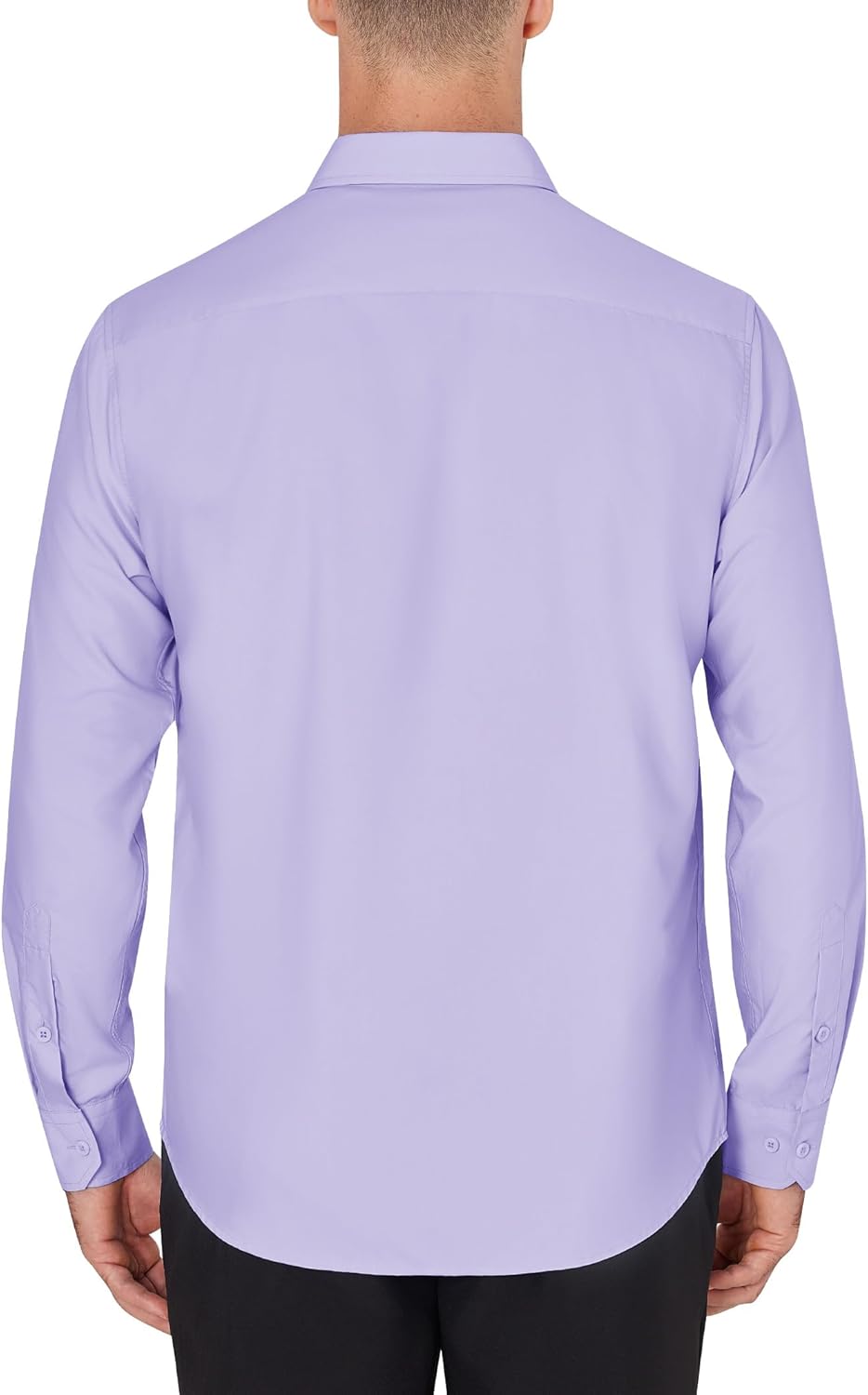 Men's Dress Shirts Wrinkle Free Long Sleeve Formal Shirt Solid Button Down Shirt - Picture 98 of 126