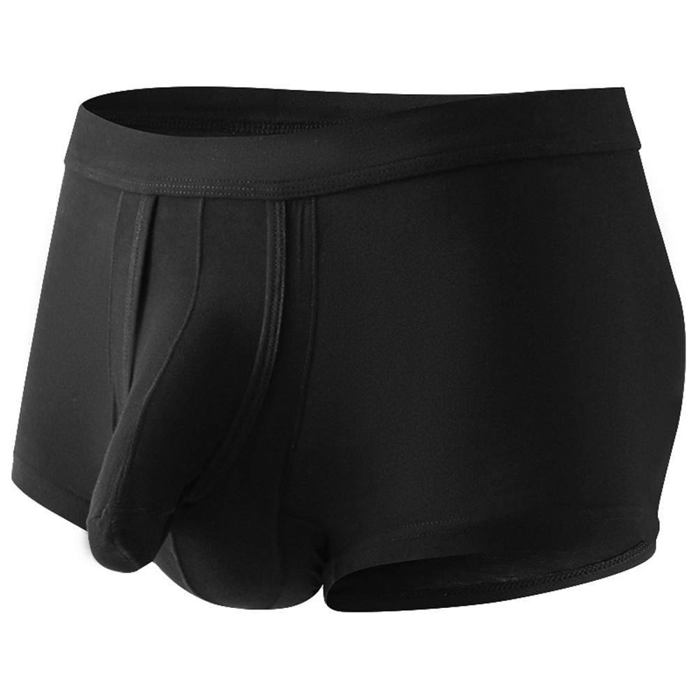 Mens Comfortable Underwear with Separate Ball Pouch for Sports and Fitness