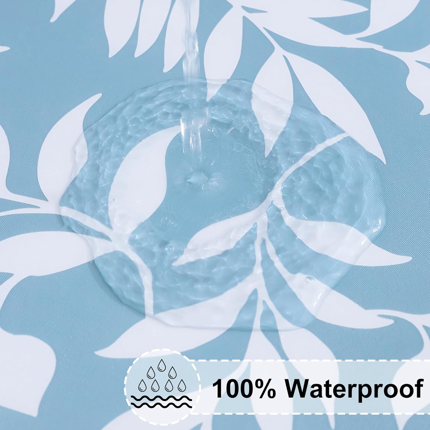 Round Fitted Tablecloth Elastic Edge Waterproof Oil Proof Plastic Table Cover - Picture 27 of 270