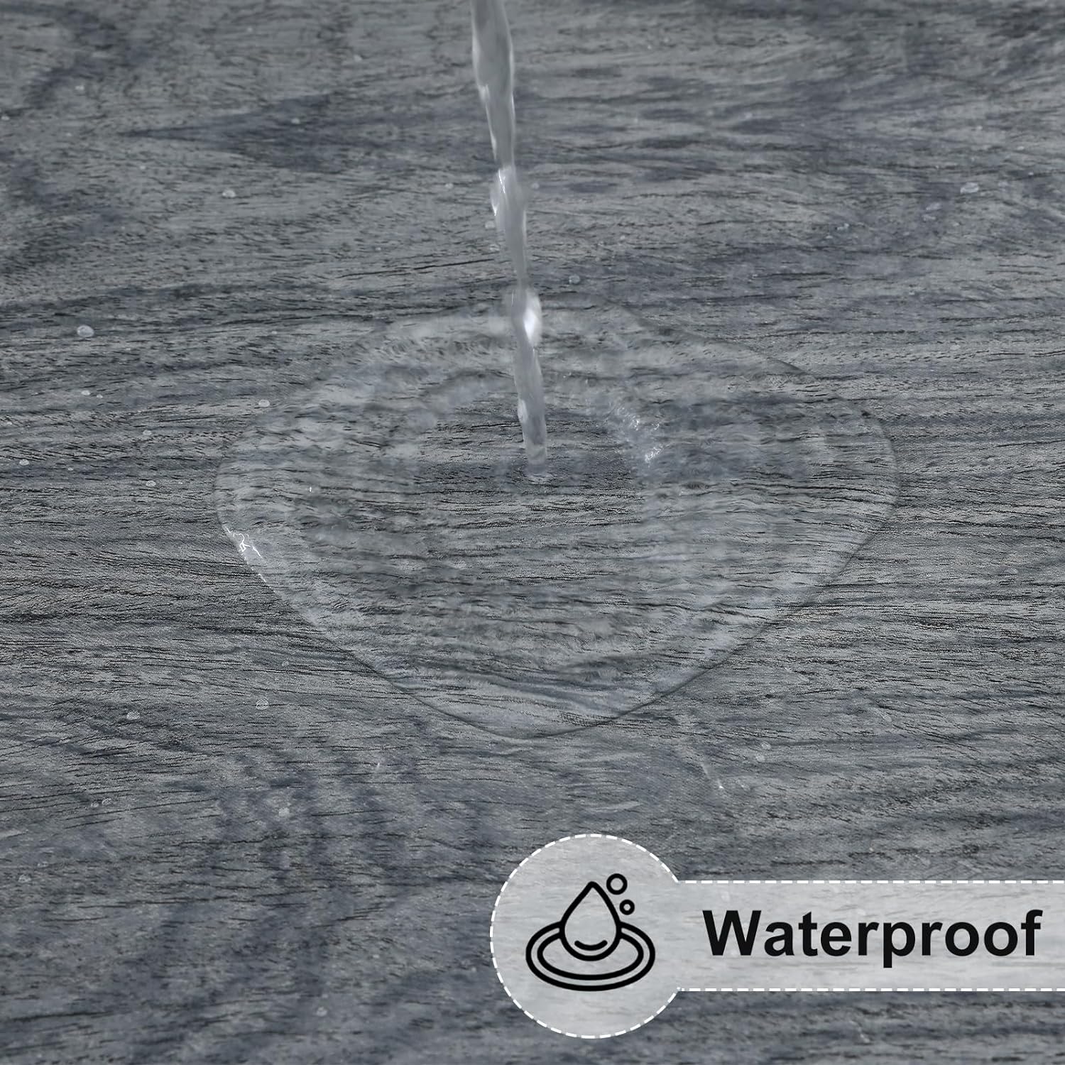 Round Fitted Tablecloth Elastic Edge Waterproof Oil Proof Plastic Table Cover - Picture 62 of 270