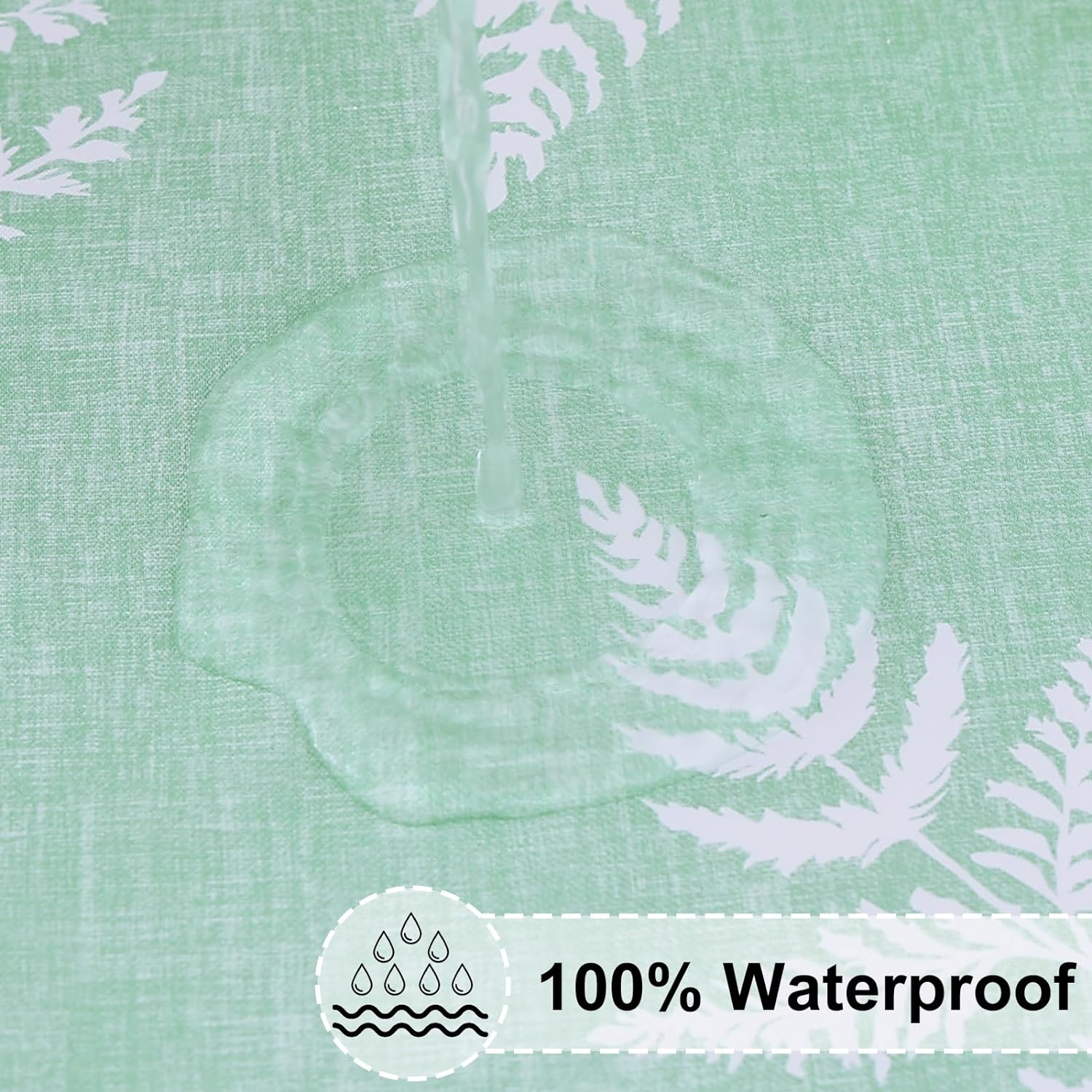 Round Fitted Tablecloth Elastic Edge Waterproof Oil Proof Plastic Table Cover - Picture 71 of 270