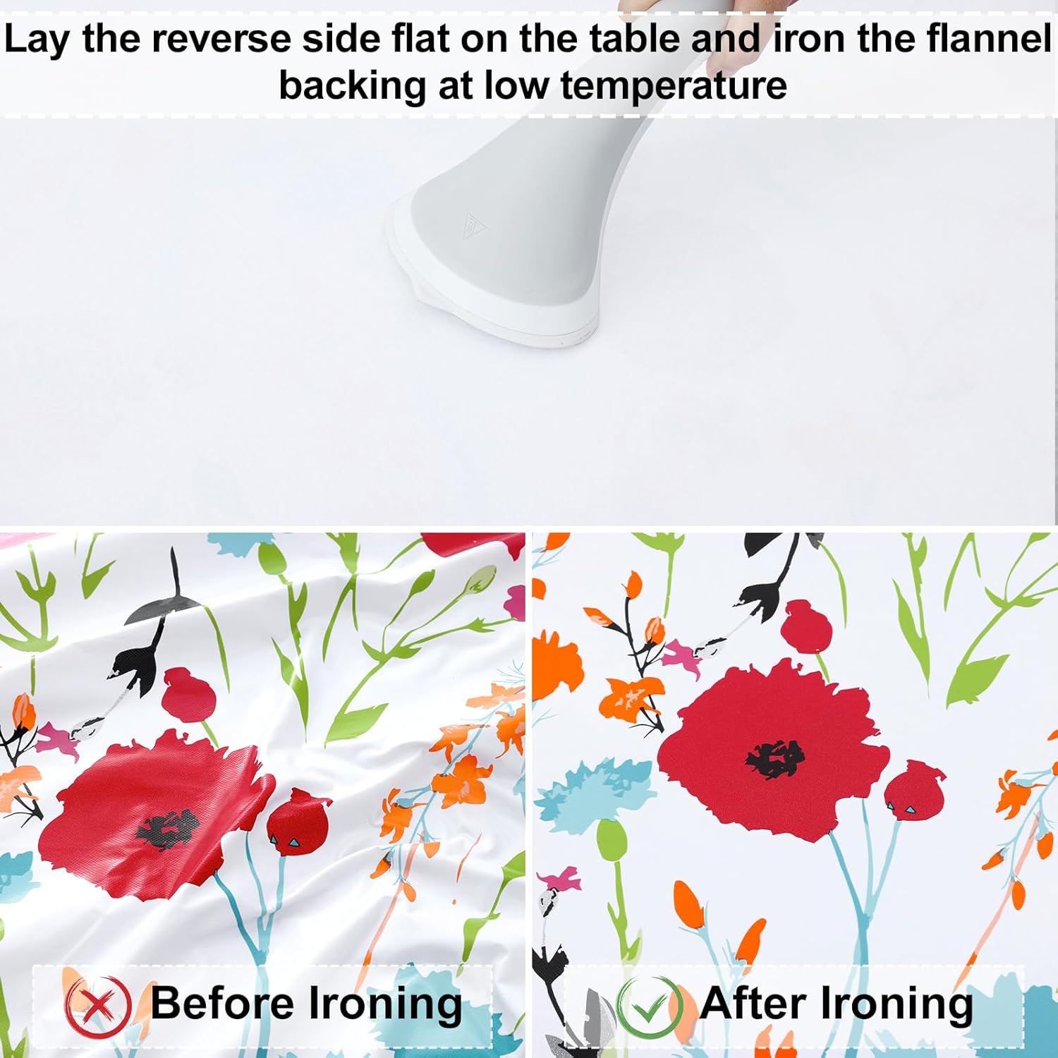 Round Fitted Tablecloth Elastic Edge Waterproof Oil Proof Plastic Table Cover - Picture 106 of 270