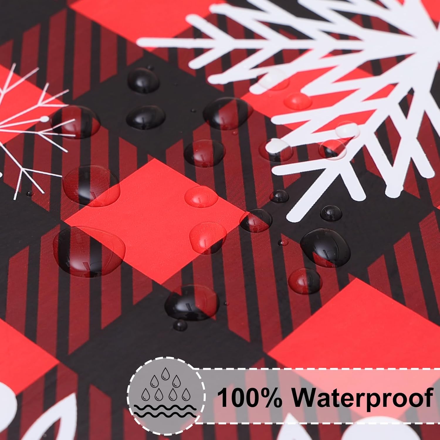 Round Fitted Tablecloth Elastic Edge Waterproof Oil Proof Plastic Table Cover - Picture 146 of 270