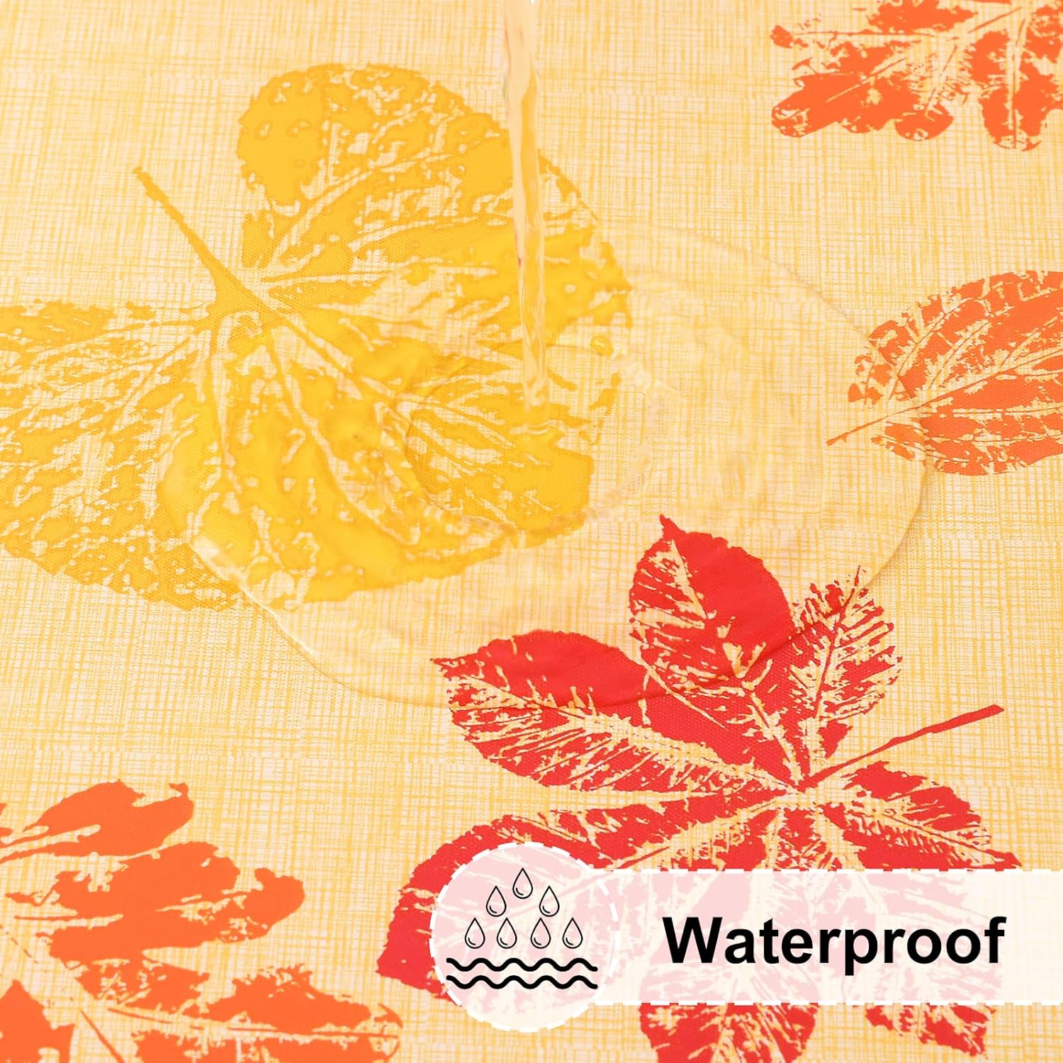 Round Fitted Tablecloth Elastic Edge Waterproof Oil Proof Plastic Table Cover - Picture 168 of 270