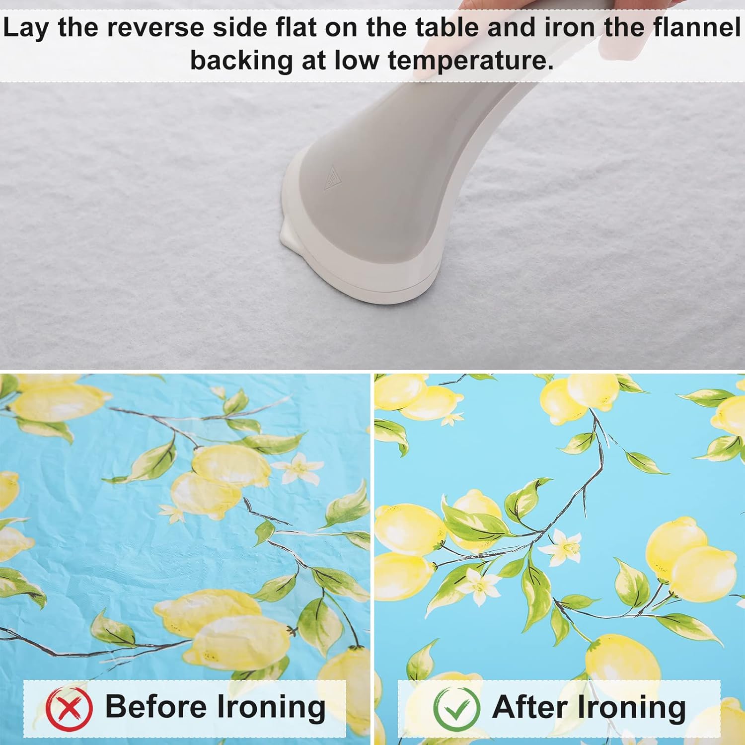 Round Fitted Tablecloth Elastic Edge Waterproof Oil Proof Plastic Table Cover - Picture 228 of 270