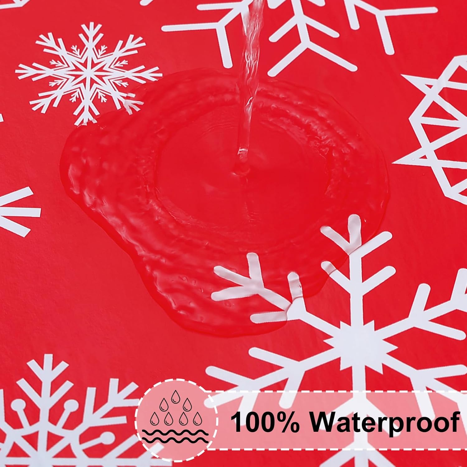 Round Fitted Tablecloth Elastic Edge Waterproof Oil Proof Plastic Table Cover - Picture 255 of 270